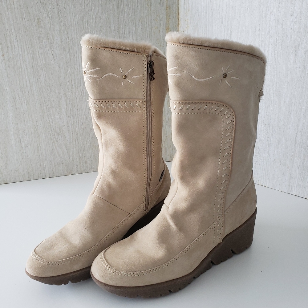 Brilliant waterproof Suede Fur Boots